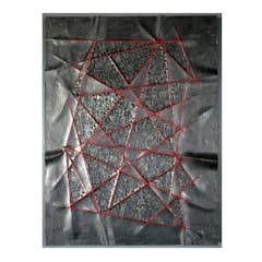 Folded Drawings with dots (red-40-30-#01)